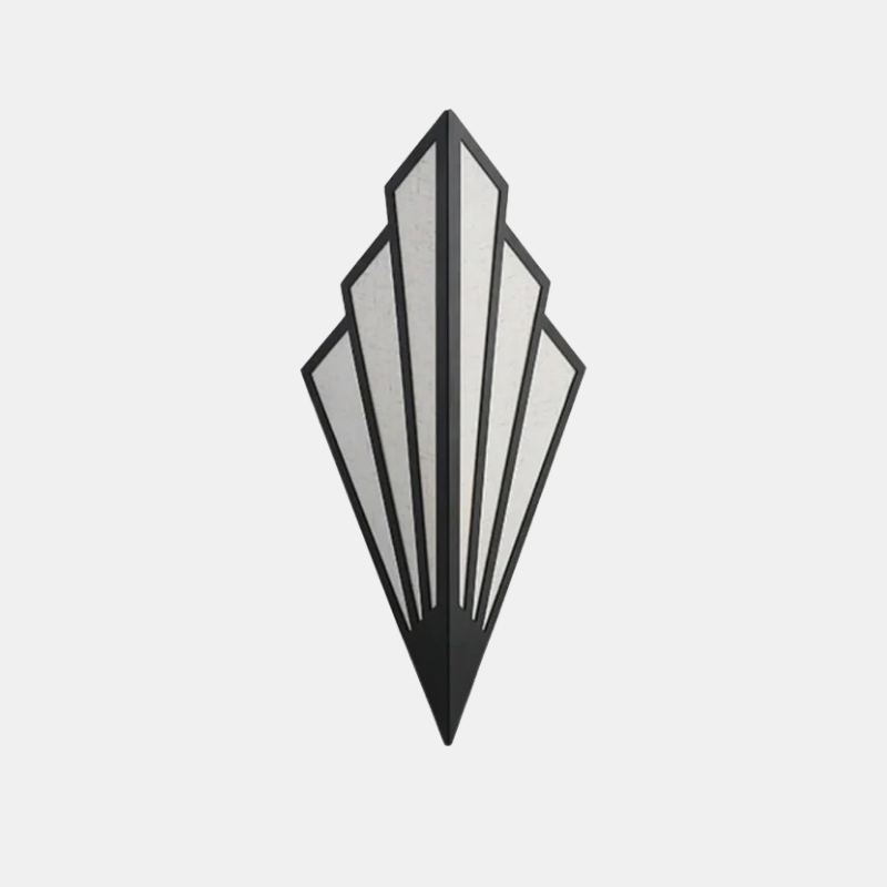 Applique Murale Triangulaire LED Vintage en Métal – Lampe Murale Rétro Éclairage Electro Paris