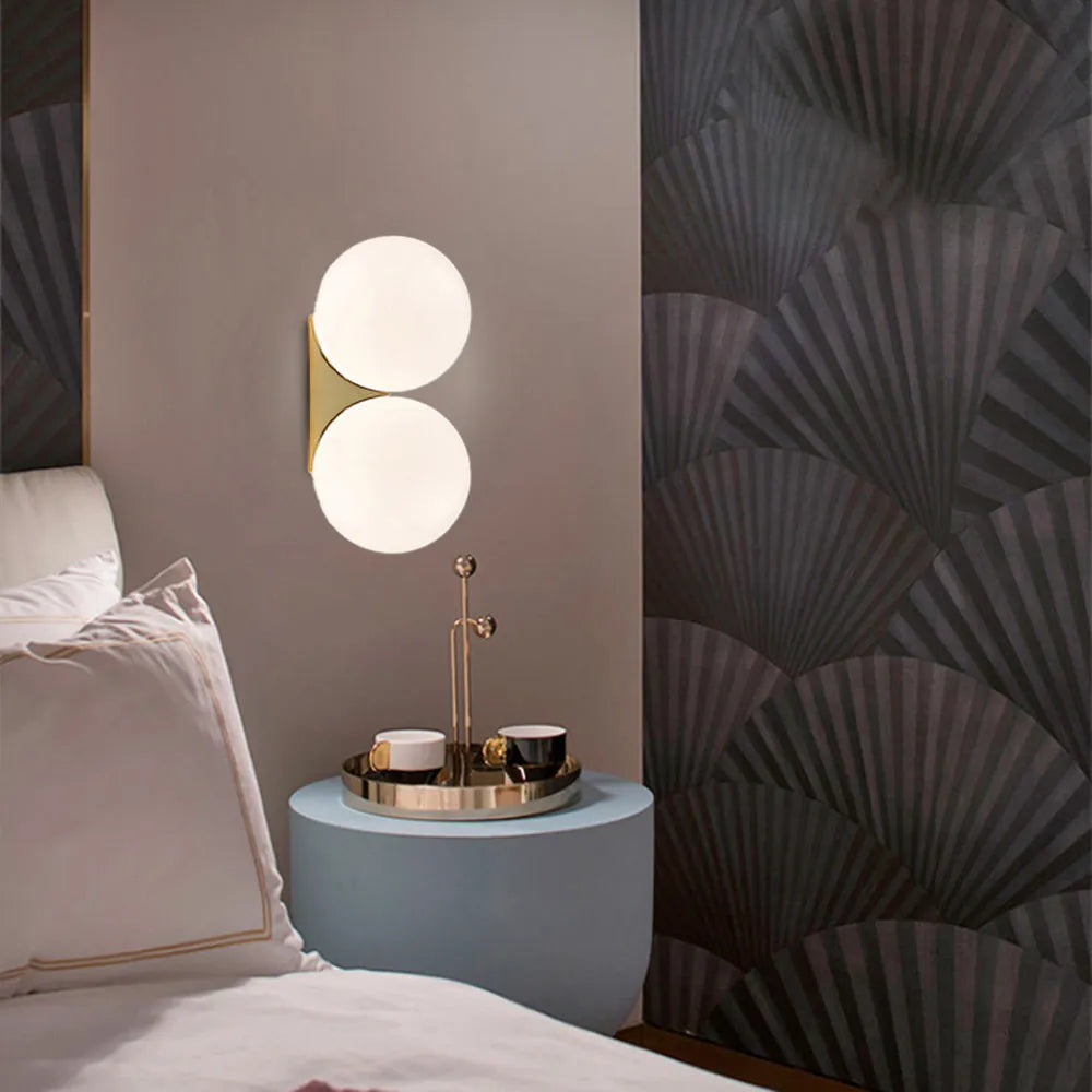 Applique à éclairage doux pour chambre et salon Wall lamps Electro Paris Or 2 lampes