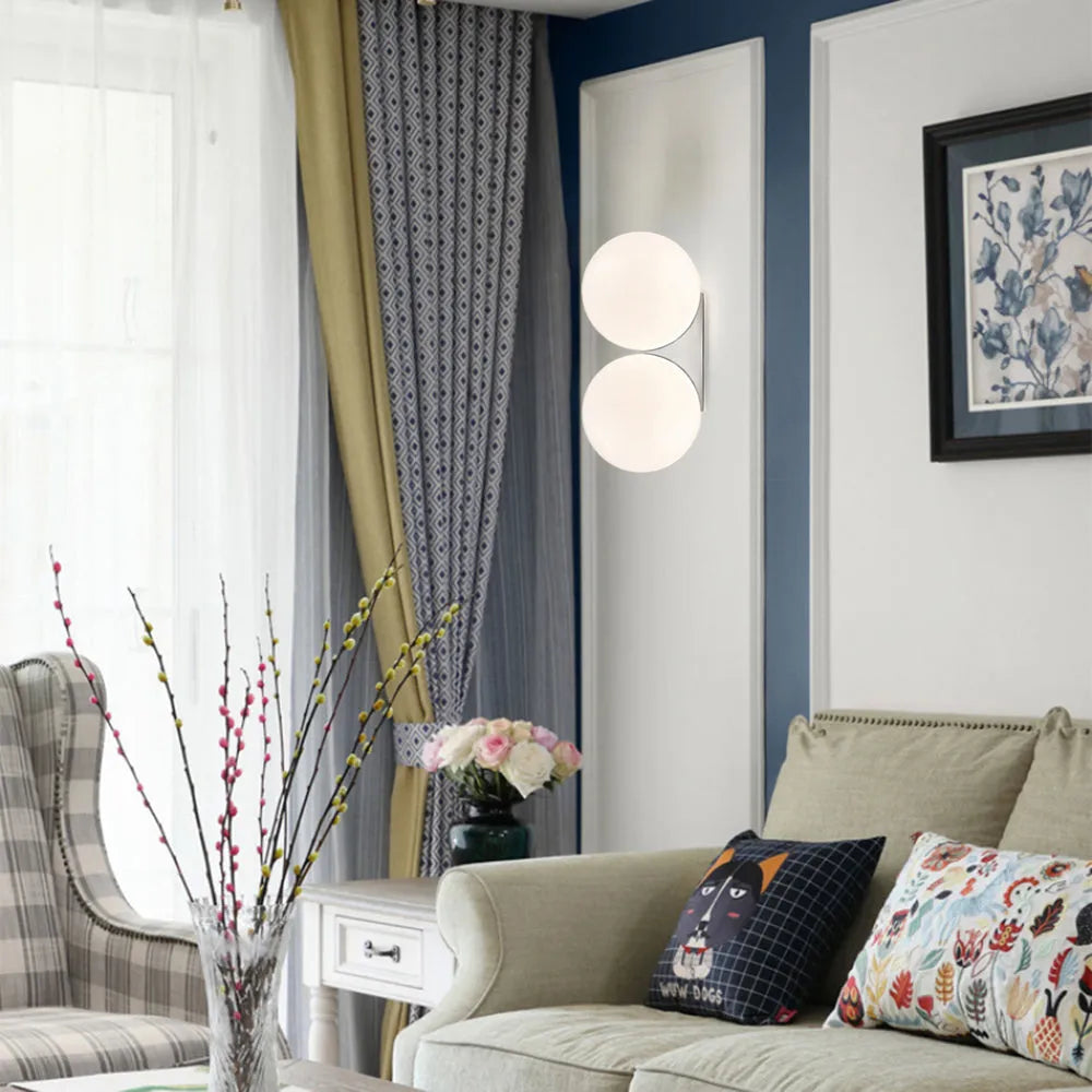 Applique à éclairage doux pour chambre et salon Wall lamps Electro Paris Argent 2 lampes