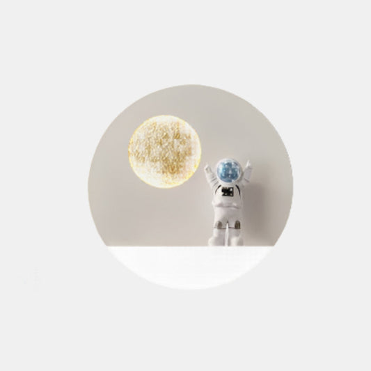Applique murale 3D astronaute pour chambre d'enfant Children Lamps Electro Paris Blanc