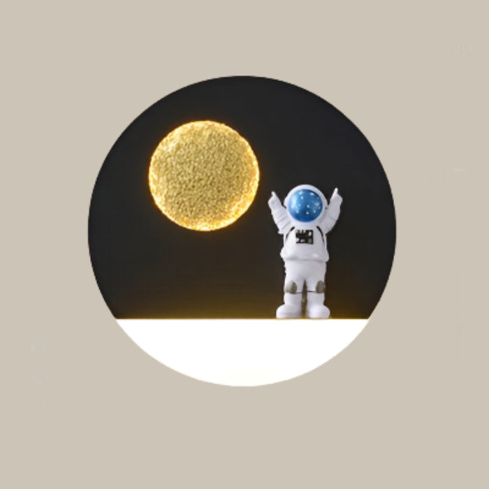 Applique murale 3D astronaute pour chambre d'enfant Children Lamps Electro Paris Noir
