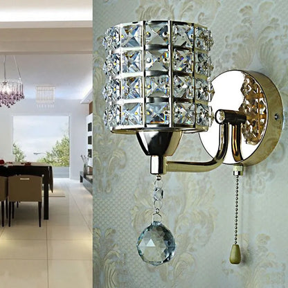 Applique murale LED cylindrique moderne pour chambre, salon ou salle de bain Table Lamp Electro Paris Argent