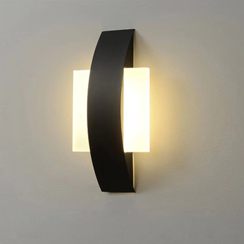 Applique murale LED moderne au design légèrement incurvé Ceiling Lamp Electro Paris Rond noir Varm hvid