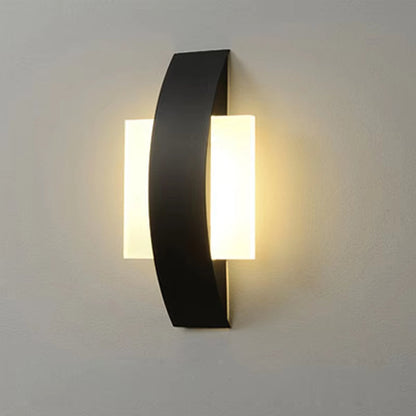Applique murale LED moderne au design légèrement incurvé Ceiling Lamp Electro Paris Rond noir Varm hvid
