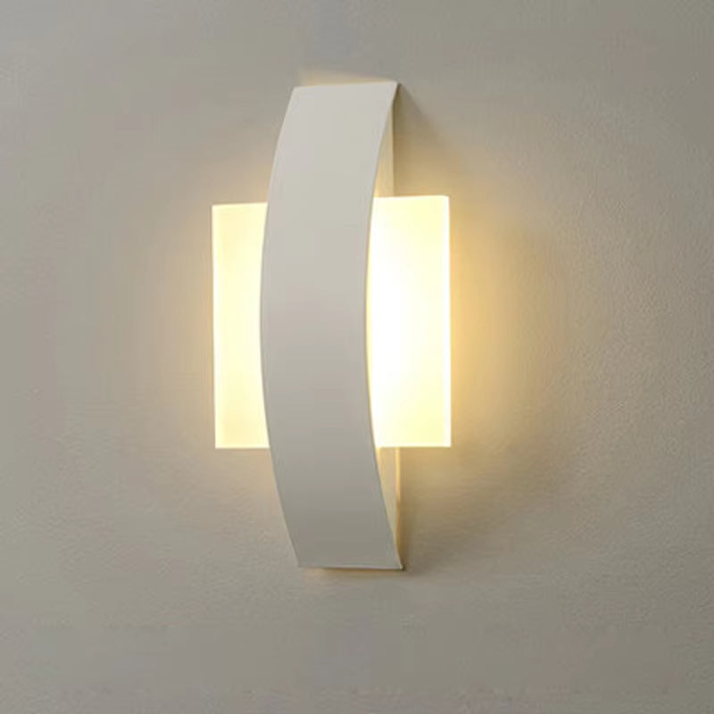 Applique murale LED moderne au design légèrement incurvé Ceiling Lamp Electro Paris Carré blanc Varm hvid
