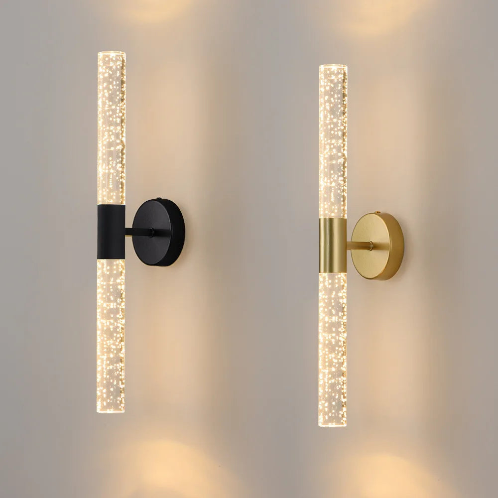 Applique murale LED moderne avec colonne lumineuse en cristal Wall lamps Electro Paris