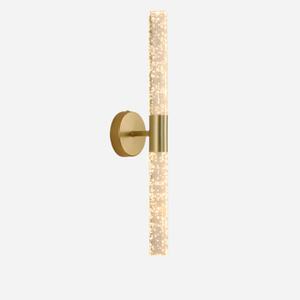 Applique murale LED moderne avec colonne lumineuse en cristal Wall lamps Electro Paris Or Blanc chaud (3000K)