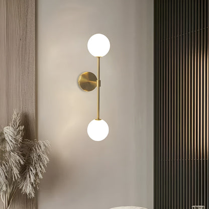 Applique murale LED moderne en forme de boule de verre pour chambres et salons Wall lamps Electro Paris