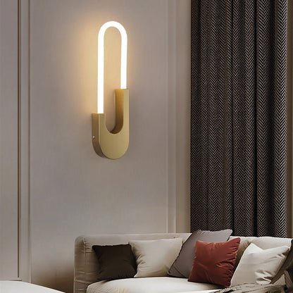 Applique murale LED ovale moderne Wall lamps Electro Paris Or Amortissement à 3 niveaux