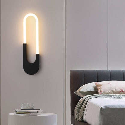 Applique murale LED ovale moderne Wall lamps Electro Paris Noir Lumière chaude
