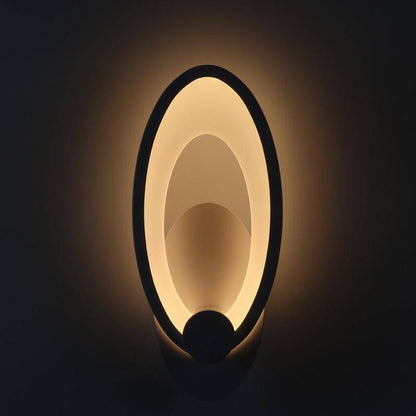 Applique murale LED ovale moderne pour n'importe quelle pièce Wall lamps Electro Paris Lumière chaude