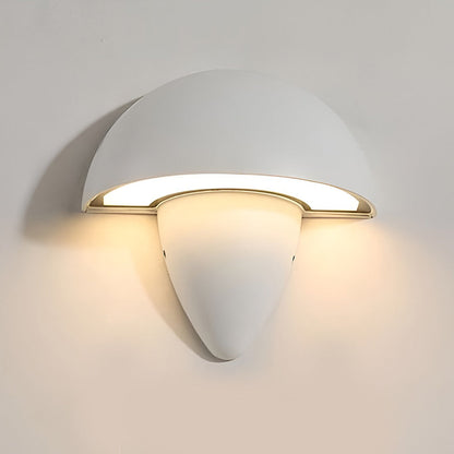 Applique murale d'extérieur moderne au design unique en forme de champignon Wall lamps Electro Paris Blanc Blanc chaud