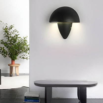 Applique murale d'extérieur moderne au design unique en forme de champignon Wall lamps Electro Paris Noir Blanc chaud