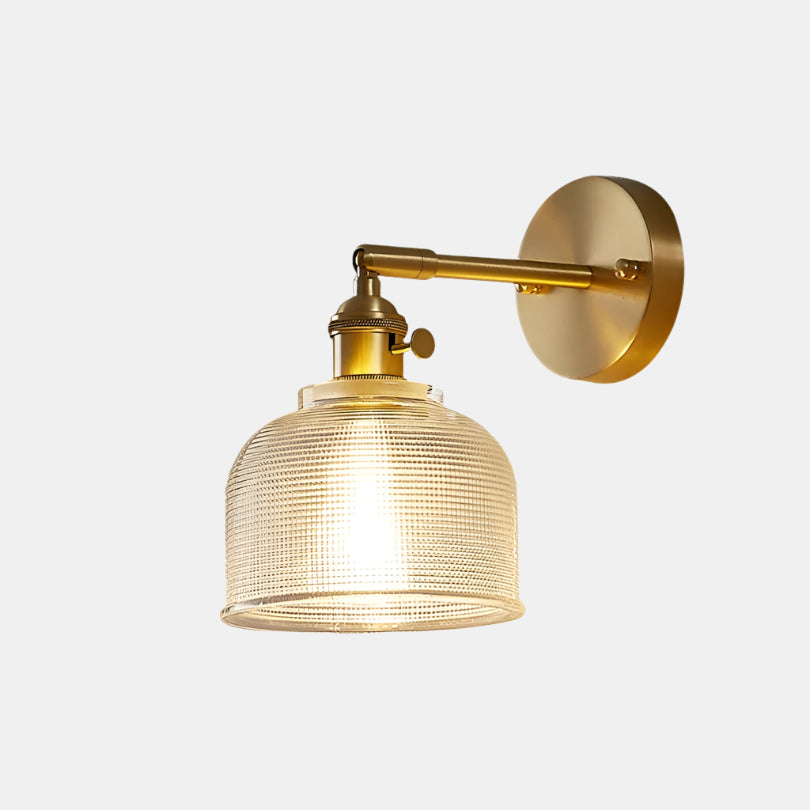 Applique murale en verre nervuré à tête réglable Wall lamps Electro Paris