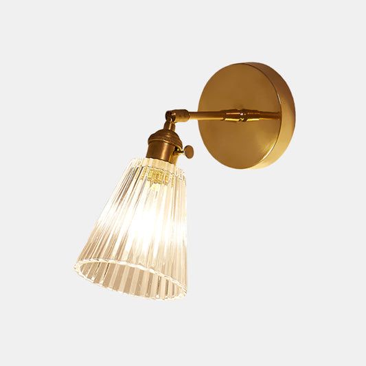 Applique murale en verre strié pour chambre et salle de bain Wall lamps Electro Paris