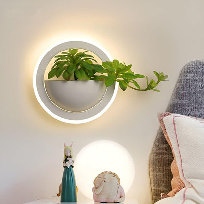 Applique murale minimaliste en plantes artificielles nordiques pour une lumière élégante Wall lamps Electro Paris
