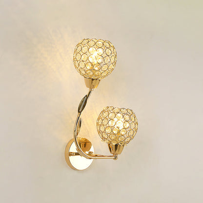 Applique murale moderne avec abat-jour incurvé artistique Wall lamps Electro Paris Demi-cercle 2-lumières