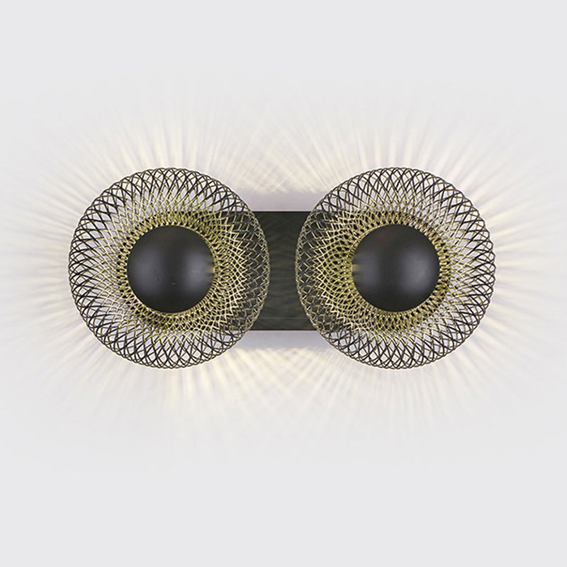 Applique murale moderne avec finition métallique élégante Wall lamps Electro Paris Noir 2 lumières