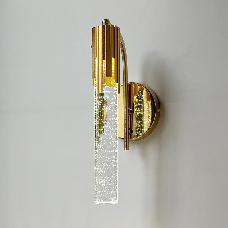Applique murale moderne avec verre à bulles et cristal Wall lamps Electro Paris