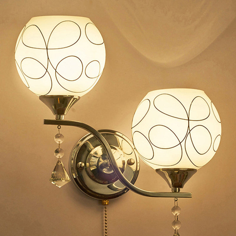 Applique murale moderne en forme de boule pour chambre et salon Wall lamps Electro Paris