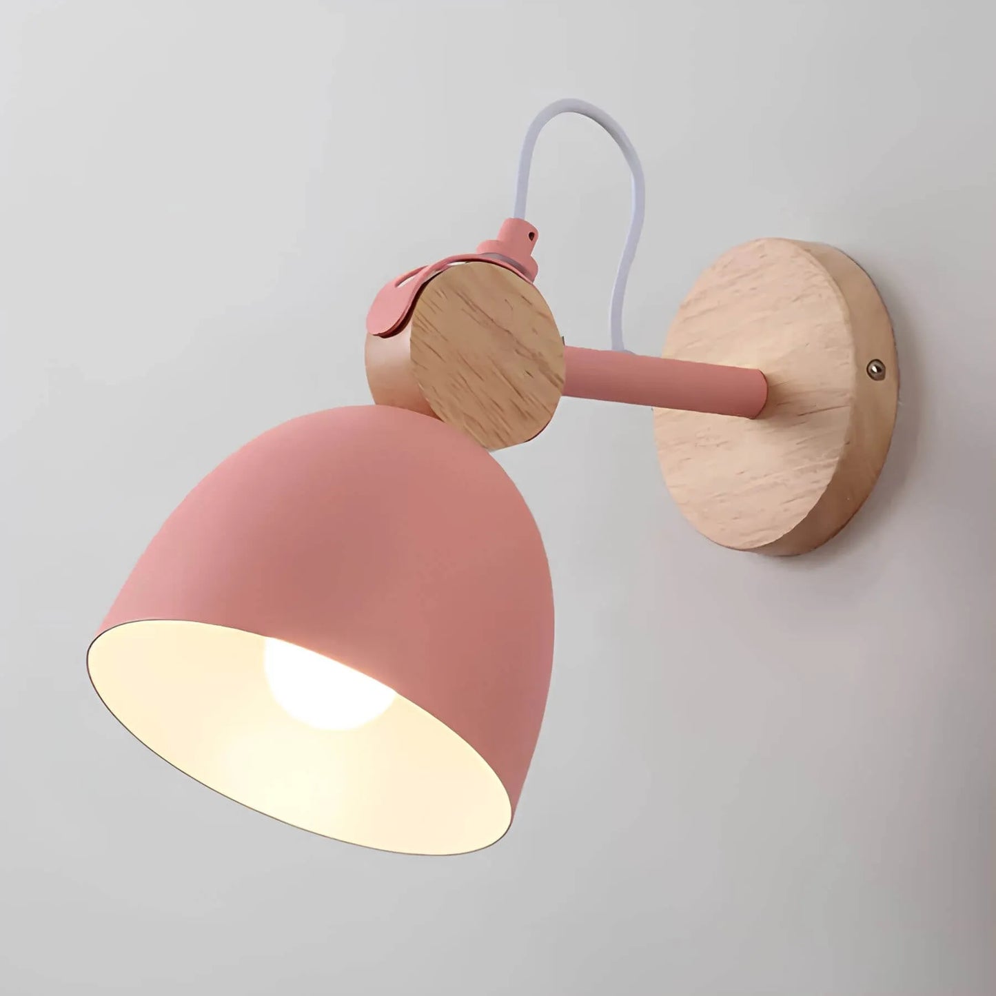 Applique murale moderne à tête réglable Desk Lamp Electro Paris Rose Blanc chaud