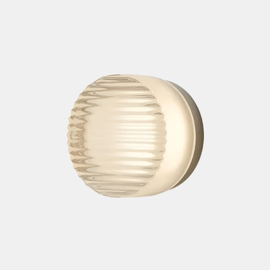 Applique murale ronde moderne en résine avec lumière LED Applique murale Electro Paris Blanc A Lumière tricolore