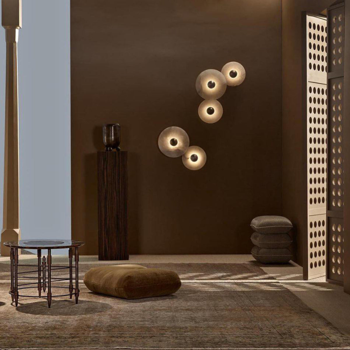 Applique murale ronde moderne à lumière douce et diffuse Wall lamps Electro Paris