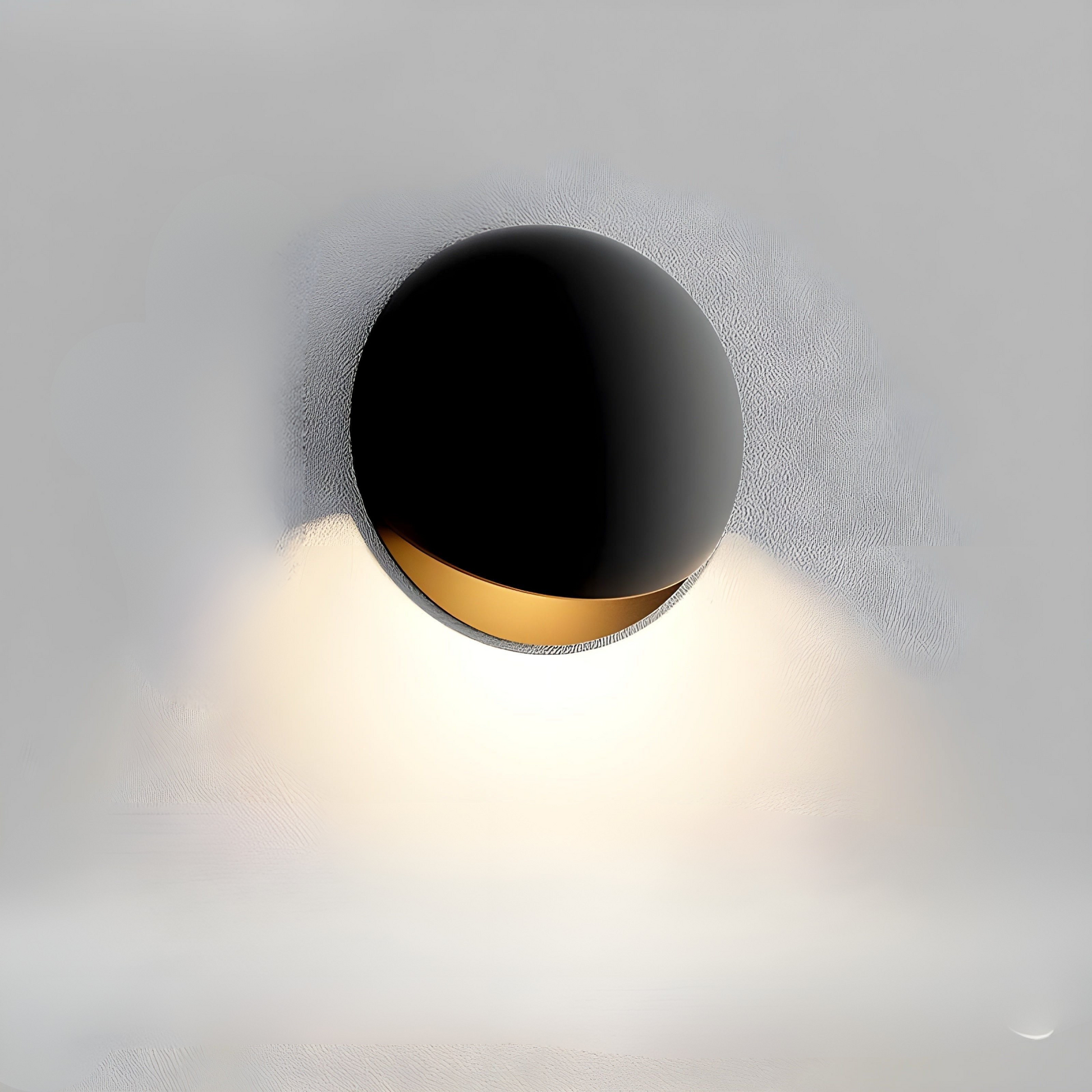 Applique murale ronde moderne pour escalier, pour un éclairage élégant Wall lamps Electro Paris Noir mat