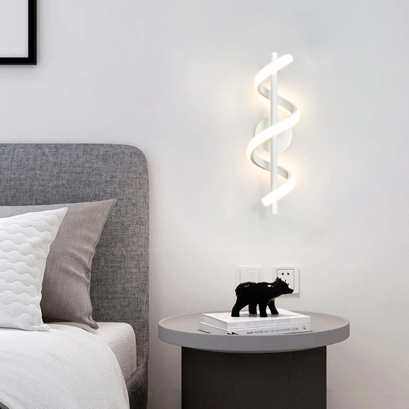 Applique murale spirale moderne pour une ambiance intérieure Wall lamps Electro Paris Blanc Blanc froid
