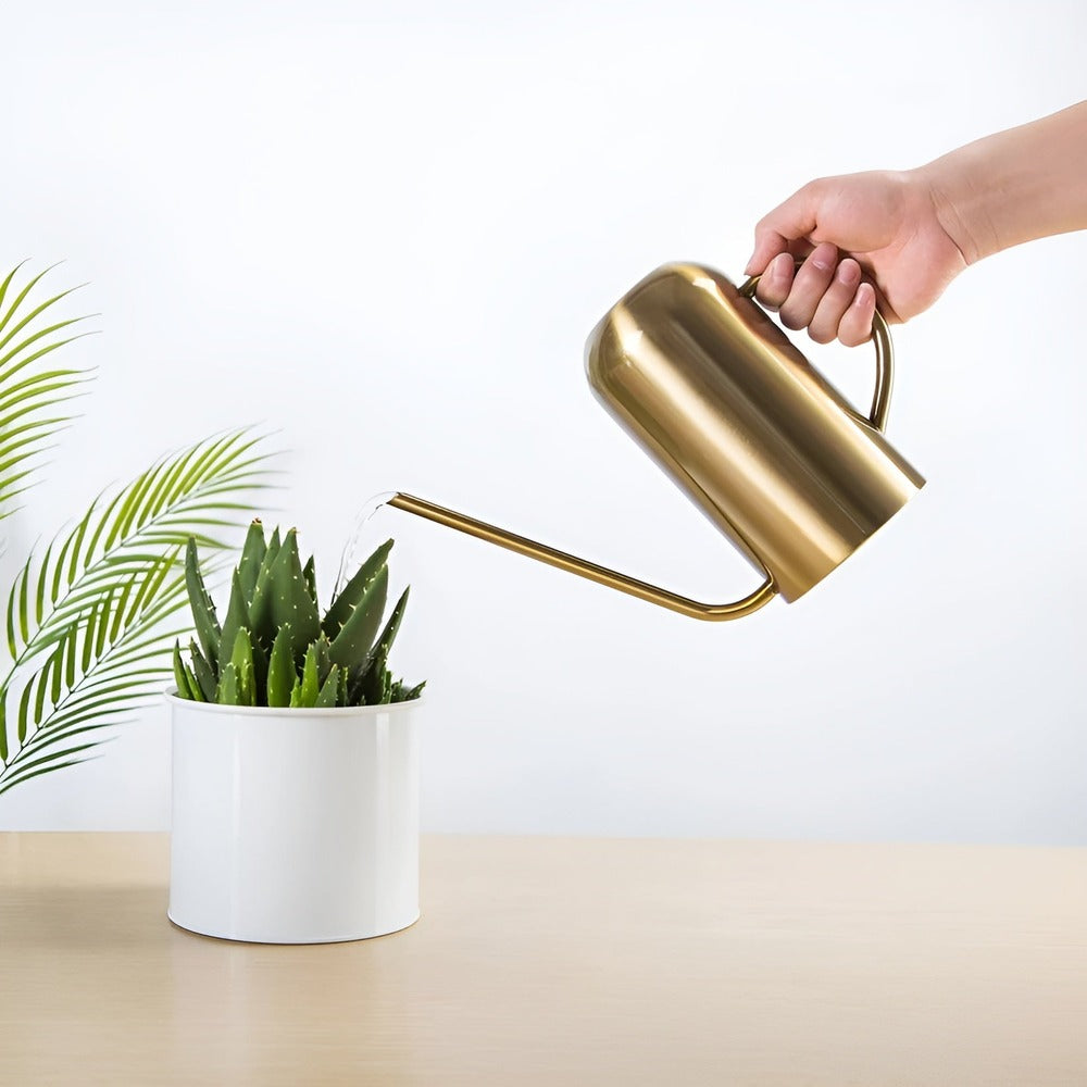 Arrosoir en Acier Inoxydable – 1,5 L avec Bec Long pour un Arrosage Précis et Élégant Fournitures de jardin Electro Paris Or