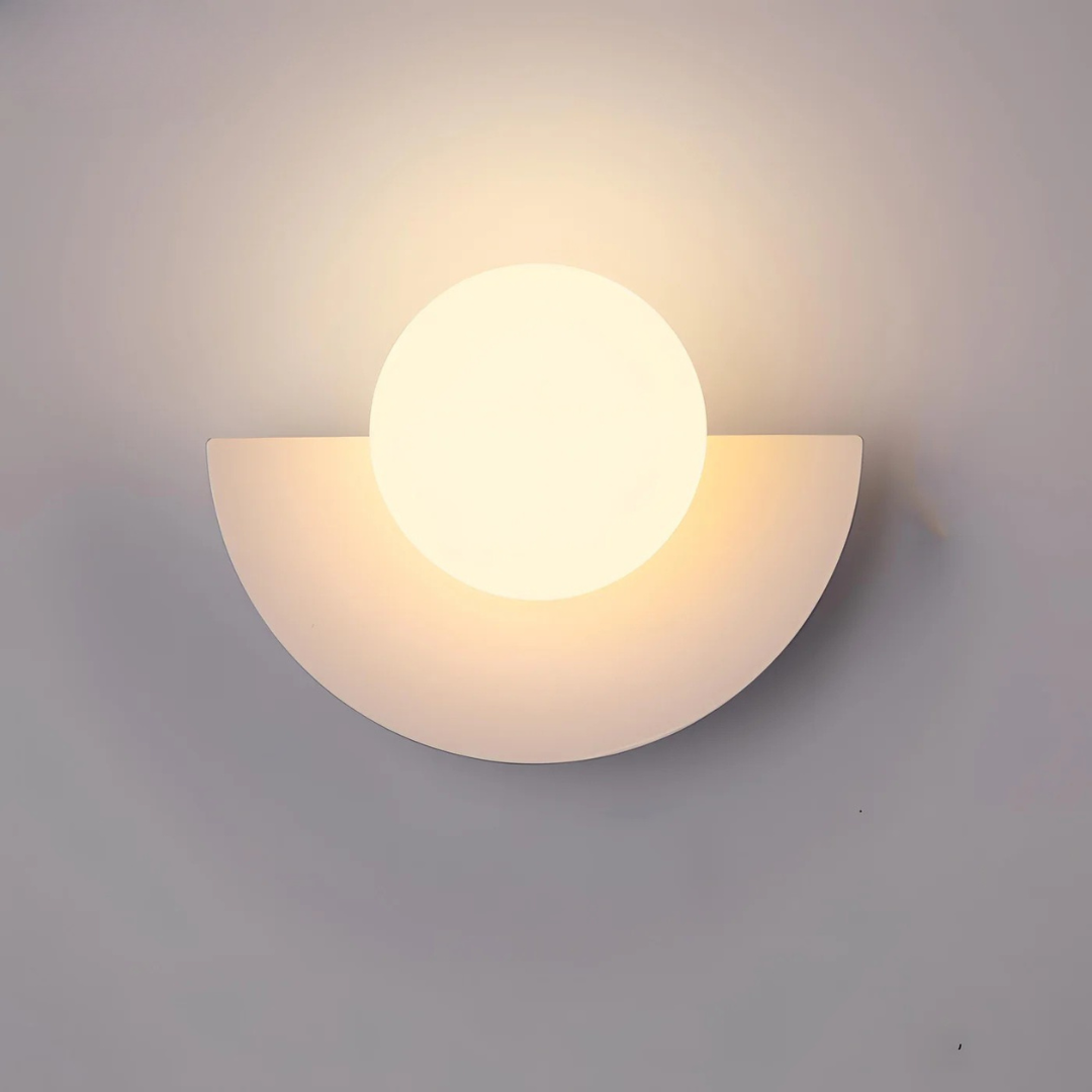 Applique Murale LED Astra – Design Moderne Demi-Lune Indoor Wall Lamp Electro Paris Blanc