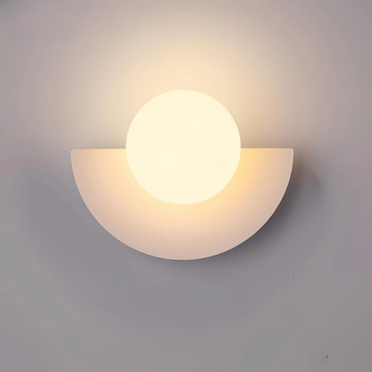 Applique Murale LED Astra – Design Moderne Demi-Lune Indoor Wall Lamp Electro Paris Blanc
