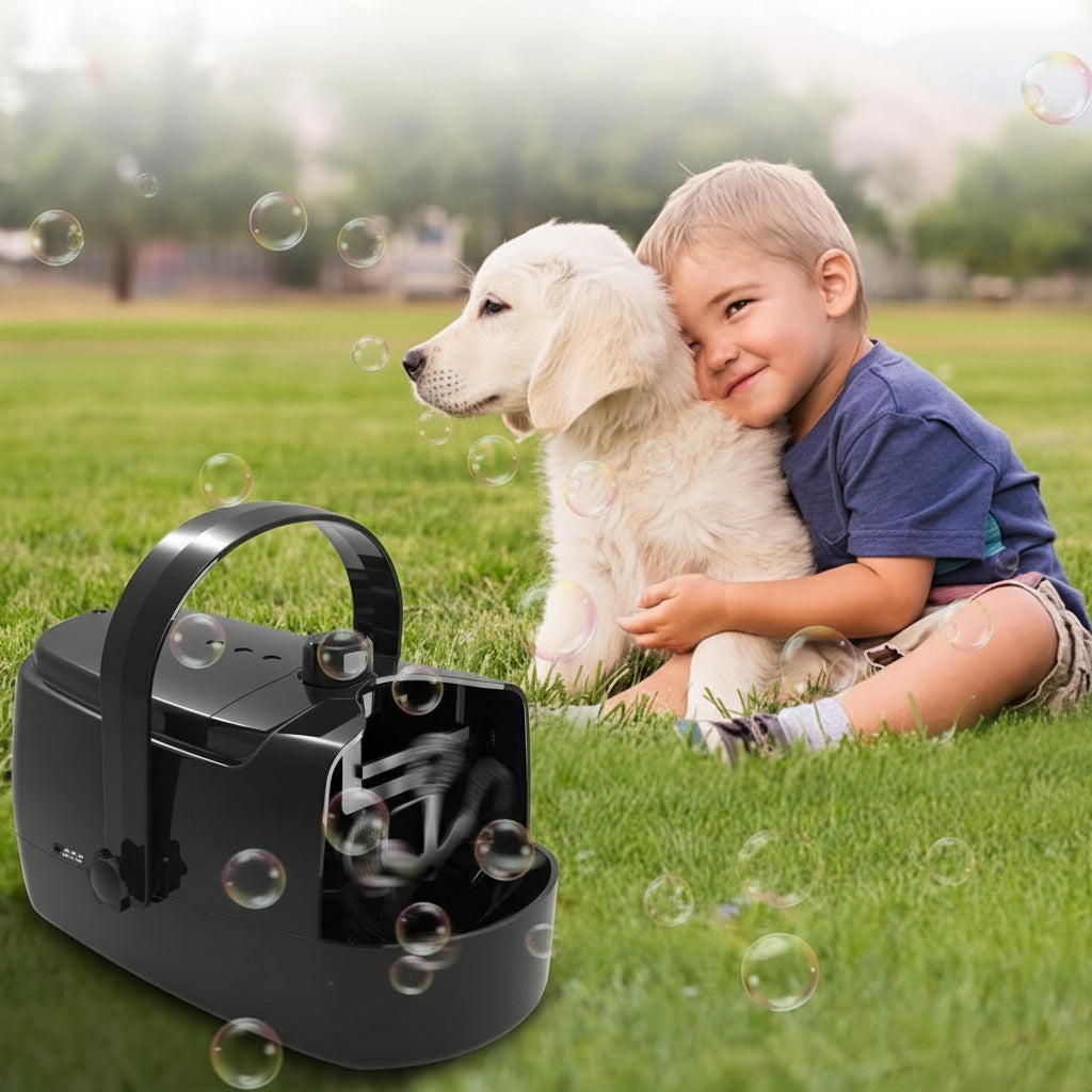 Machine À Bulles Automatique Pour Fêtes Et Jeux – Créez Des Moments Magiques Avec Des Bulles Colorées En Continu Bubble machine Electro Paris