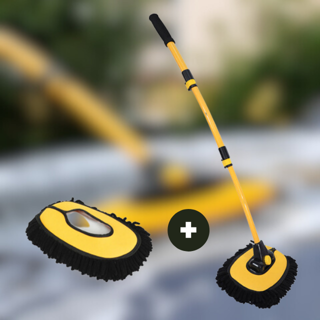 Brosse De Lavage De Voiture À Manche Télescopique Pour Nettoyage Facile Et Protection De La Carrosserie Car accessories Electro Paris Brosse uniquement + brosse supplémentaire