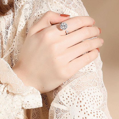 Bague Argent à Cristal Tournant – Élégance et Dynamisme Electro Paris