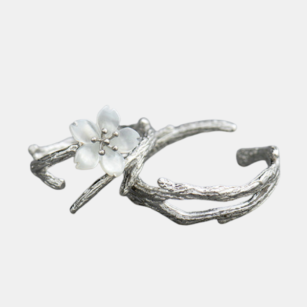 Bague Couple Élégante – Argent et Cerisier Couple Rings Electro Paris