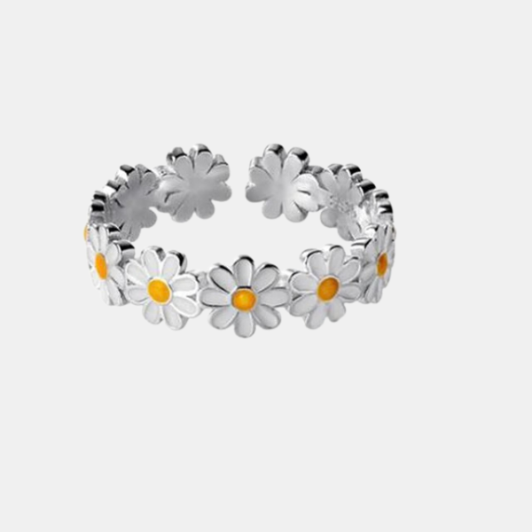 Bague Fleur Marguerite – Charme et Élégance Naturelle au Quotidien Electro Paris
