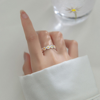 Bague Fleur Marguerite – Charme et Élégance Naturelle au Quotidien Electro Paris