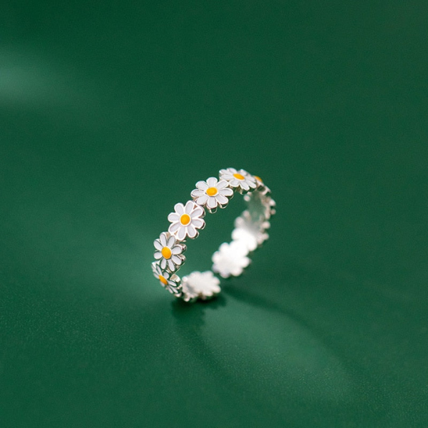 Bague Fleur Marguerite – Charme et Élégance Naturelle au Quotidien Electro Paris