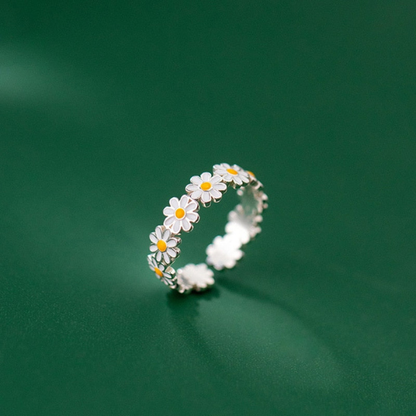 Bague Fleur Marguerite – Charme et Élégance Naturelle au Quotidien Electro Paris