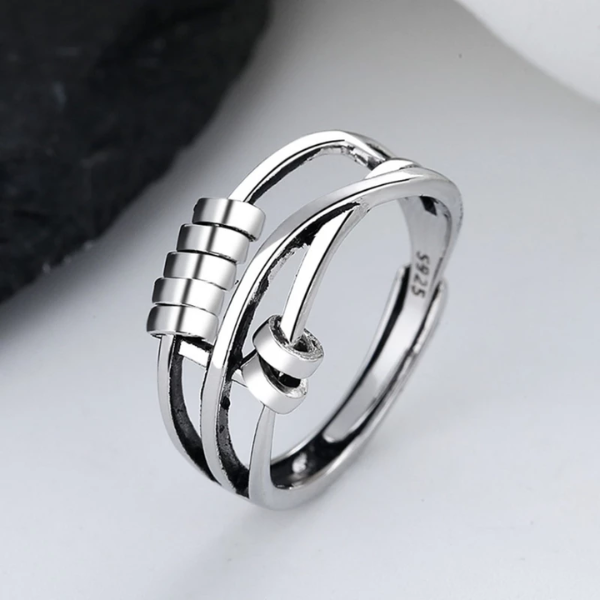Bague Sérénité en Argent – Élégance Apaisante **Szorongás elleni ezüst gyűrű™ Electro Paris