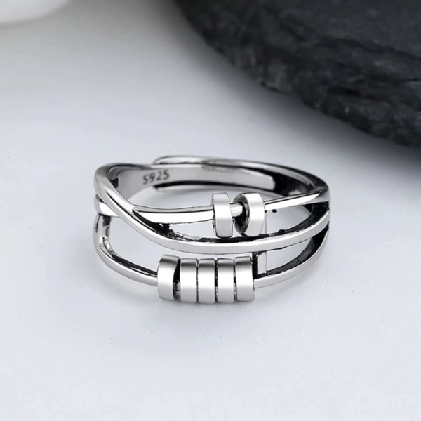 Bague Sérénité en Argent – Élégance Apaisante **Szorongás elleni ezüst gyűrű™ Electro Paris