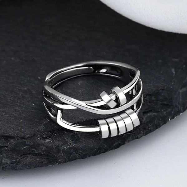 Bague Sérénité en Argent – Élégance Apaisante **Szorongás elleni ezüst gyűrű™ Electro Paris