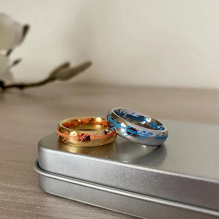 Bague Dragon Lumineuse pour Homme et Femme – Anneau Tendance en Acier Inoxydable Phosphorescent Bijoux Electro Paris