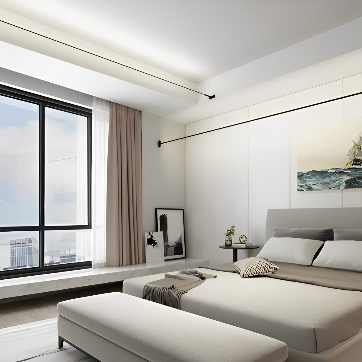 Applique Murale Linéaire LED Rotative Moderne Applique murale Electro Paris