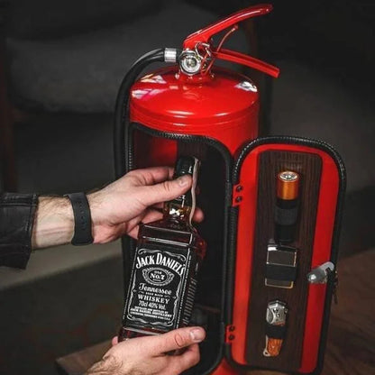 FireBar Mini Bar Caché – Rangement de Boissons dans un Extincteur Stylé Bar anti-incendie Electro Paris