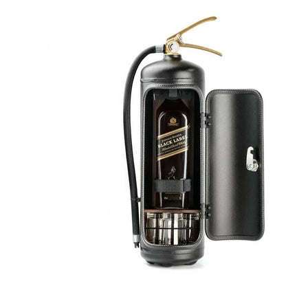 FireBar Mini Bar Caché – Rangement de Boissons dans un Extincteur Stylé Bar anti-incendie Electro Paris Noir