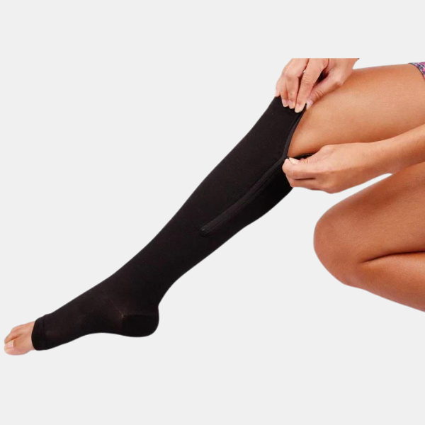 Bas de compression avec ouverture pratique Electro Paris