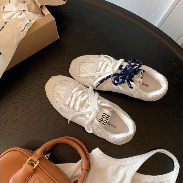 Baskets Femme Rétro – Style et Confort Sneakers Electro Paris Beige 35