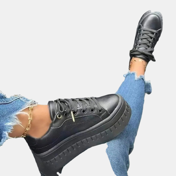 Baskets Femme à Plateforme – Style Moderne & Confort Absolu Women's Sneakers Electro Paris Noir 35